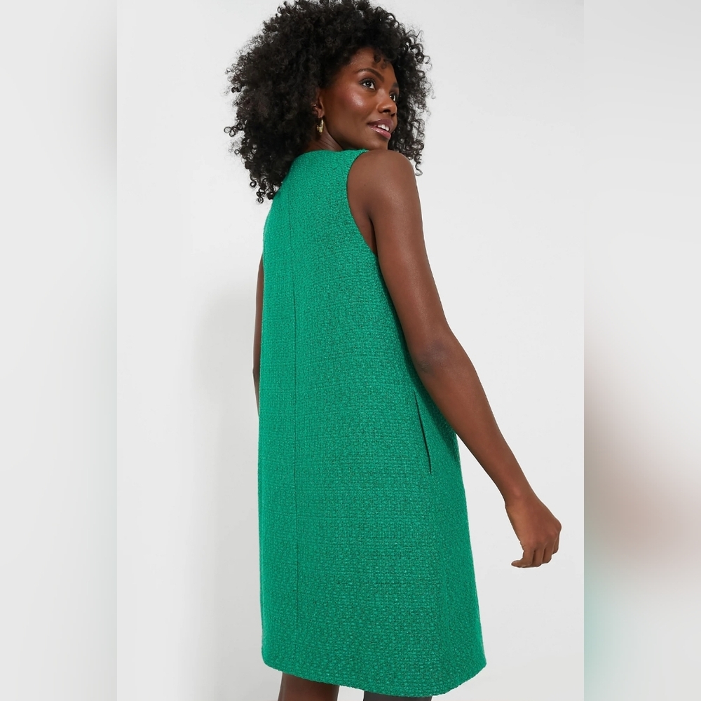 NWT Emerald Green Tweed Bianca Dress Size XL  by Pomander Place - Picture 10 of 10